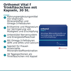 Orthomol Vital f Trinkfläschchen mit Kapseln, 30 St..