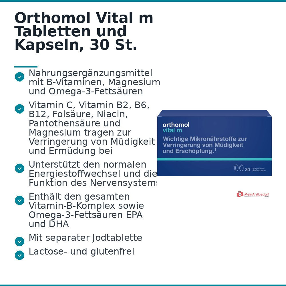 Orthomol Vital m Tabletten und Kapseln, 30 St..