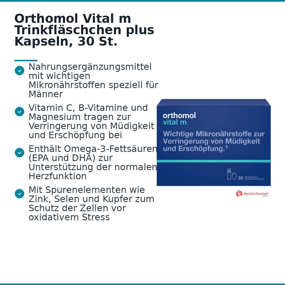 Orthomol Vital m Trinkfläschchen plus Kapseln, 30 St..