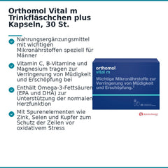 Orthomol Vital m Trinkfläschchen plus Kapseln, 30 St..