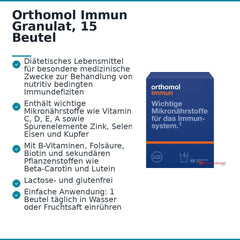 Orthomol Immun Granulat, 15 Beutel.