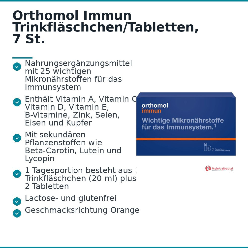 Orthomol Immun Trinkfläschchen/Tabletten, 7 St..