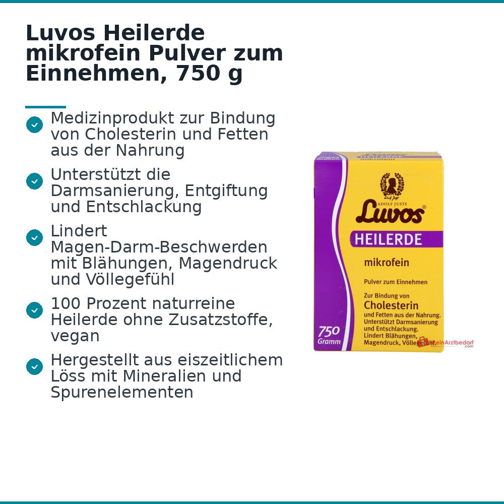 Luvos Heilerde mikrofein Pulver zum Einnehmen, 750 g.