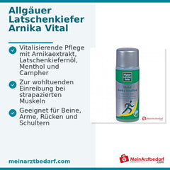 Allgäuer Latschenkiefer Arnika Vital Fluid Arnikaextrakt / Latschenkiefernöl / Menthol / Campher Körperpflege, 100 ml.