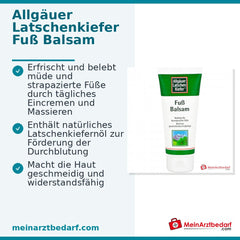 Allgäuer Latschenkiefer Fuß Balsam Latschenkiefernöl / Menthol Balsam, 100 ml.