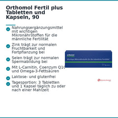 Orthomol Fertil plus Tabletten und Kapseln, 90 Tagesportionen.