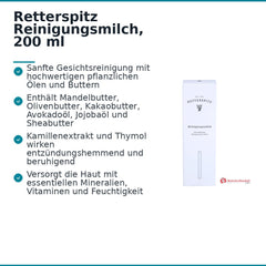 Retterspitz Reinigungsmilch, 200 ml.