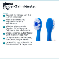 elmex Kinder-Zahnbürste weich für Kinder 2-6 Jahre, 1 St..