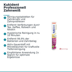 Kukident Professionell Zahnweiß Gebissreiniger Tabletten, 30 St..