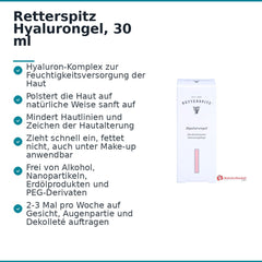 Retterspitz Hyalurongel, 30 ml.