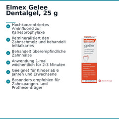 Elmex Gelee Dectaflur / Olaflur / Natriumfluorid Dentalgel, 25 g.