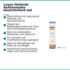 Luvos Heilerde Aufbauendes Gesichtsfluid Aprikosenkernöl Emulsion, 50 ml.