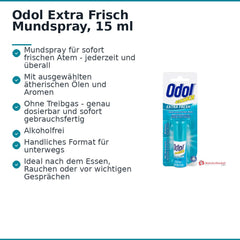 Odol Extra Frisch Mundspray, 15 ml.