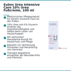 Eubos Urea Intensive Care 10% Urea / Glycerin Fußcreme, 100 ml.