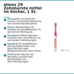 elmex 29 Mittel Zahnbürste im Köcher, 1 St..