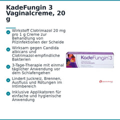 KadeFungin 3 Clotrimazol Vaginalcreme, 20 g.