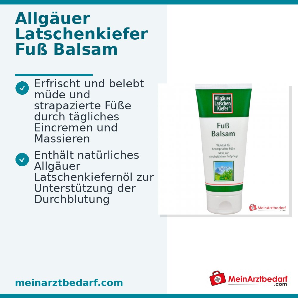 Allgäuer Latschenkiefer Fuß Balsam Latschenkiefernöl Balsam, 200 ml.