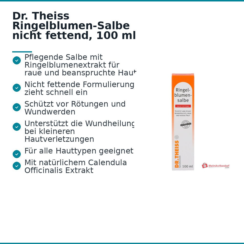 Dr. Theiss Ringelblumen-Salbe nicht fettend Ringelblumenextrakt Salbe, 100 ml.