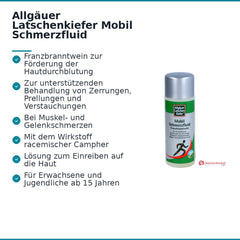 Allgäuer Latschenkiefer Mobil Schmerzfluid Franzbranntwein Lösung, 100 ml.