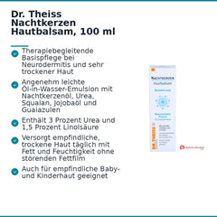 Dr. Theiss Nachtkerzen Hautbalsam Nachtkerzenöl / Urea / Squalan / Jojobaöl / Guaiazulen Creme, 100 ml.