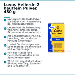 Luvos Heilerde 2 hautfein Pulver zur äußerlichen Anwendung, 480 g.