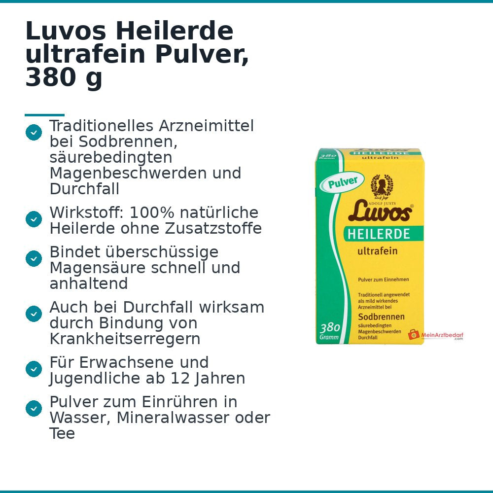 Luvos Heilerde ultrafein Pulver, 380 g.
