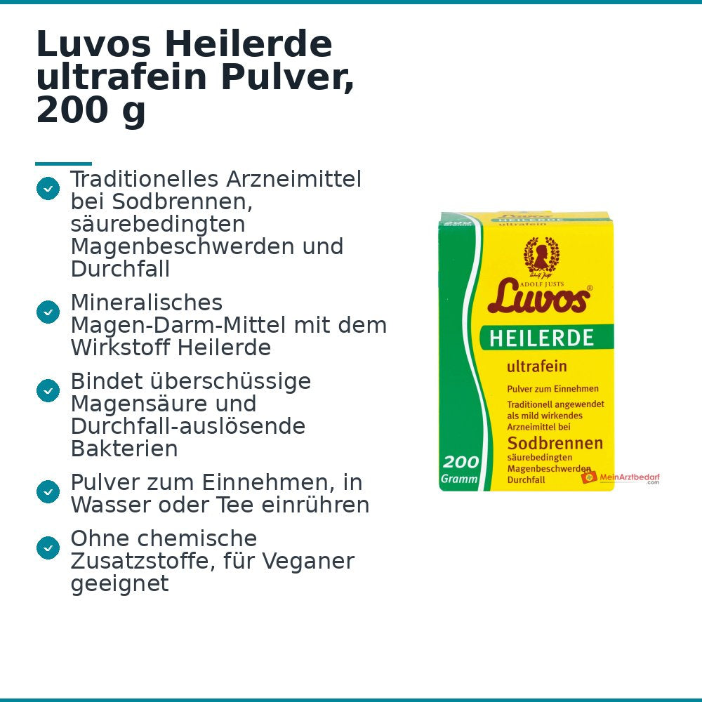 Luvos Heilerde ultrafein Pulver, 200 g.