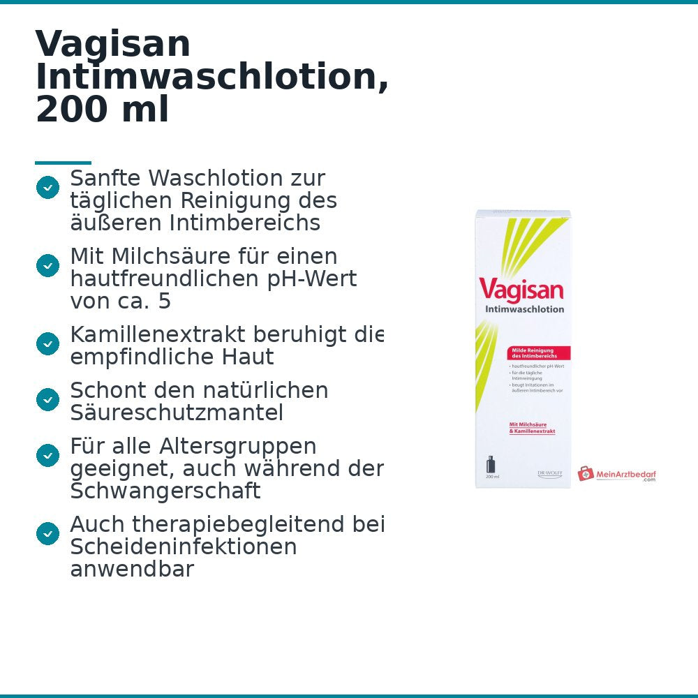 Vagisan Intimwaschlotion, 200 ml.