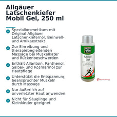Allgäuer Latschenkiefer Mobil Gel, 250 ml.