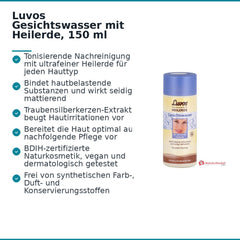 Luvos Gesichtswasser mit Heilerde, 150 ml.