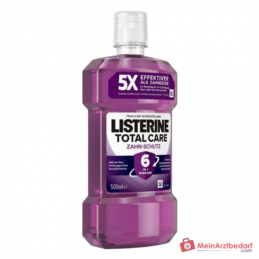 Listerine Zahnsteinschutz Eucalyptol / Thymol / Menthol / Methylsalicylat / Zinkchlorid Mundspülung, 500 ml.