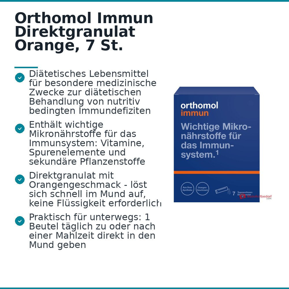 Orthomol Immun Direktgranulat Orange, 7 St..