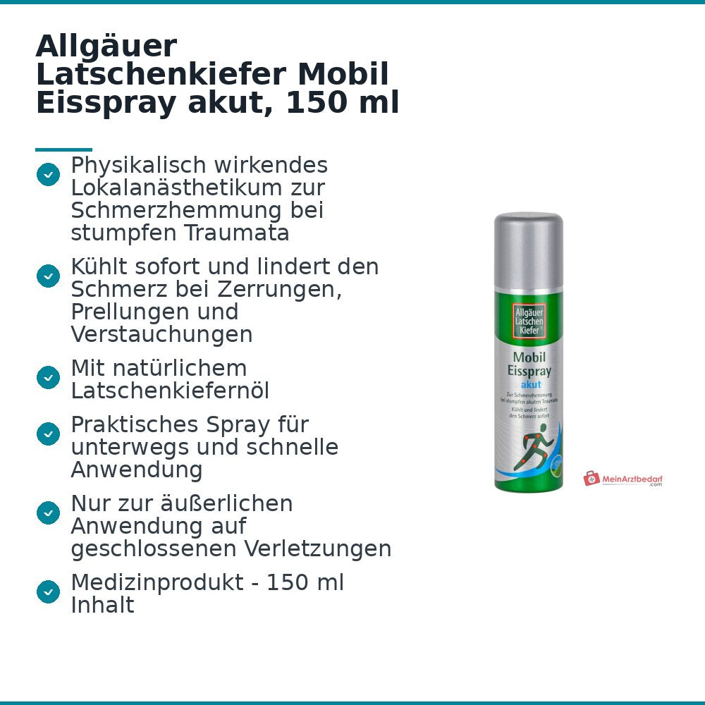 Allgäuer Latschenkiefer Mobil Eisspray akut, 150 ml.