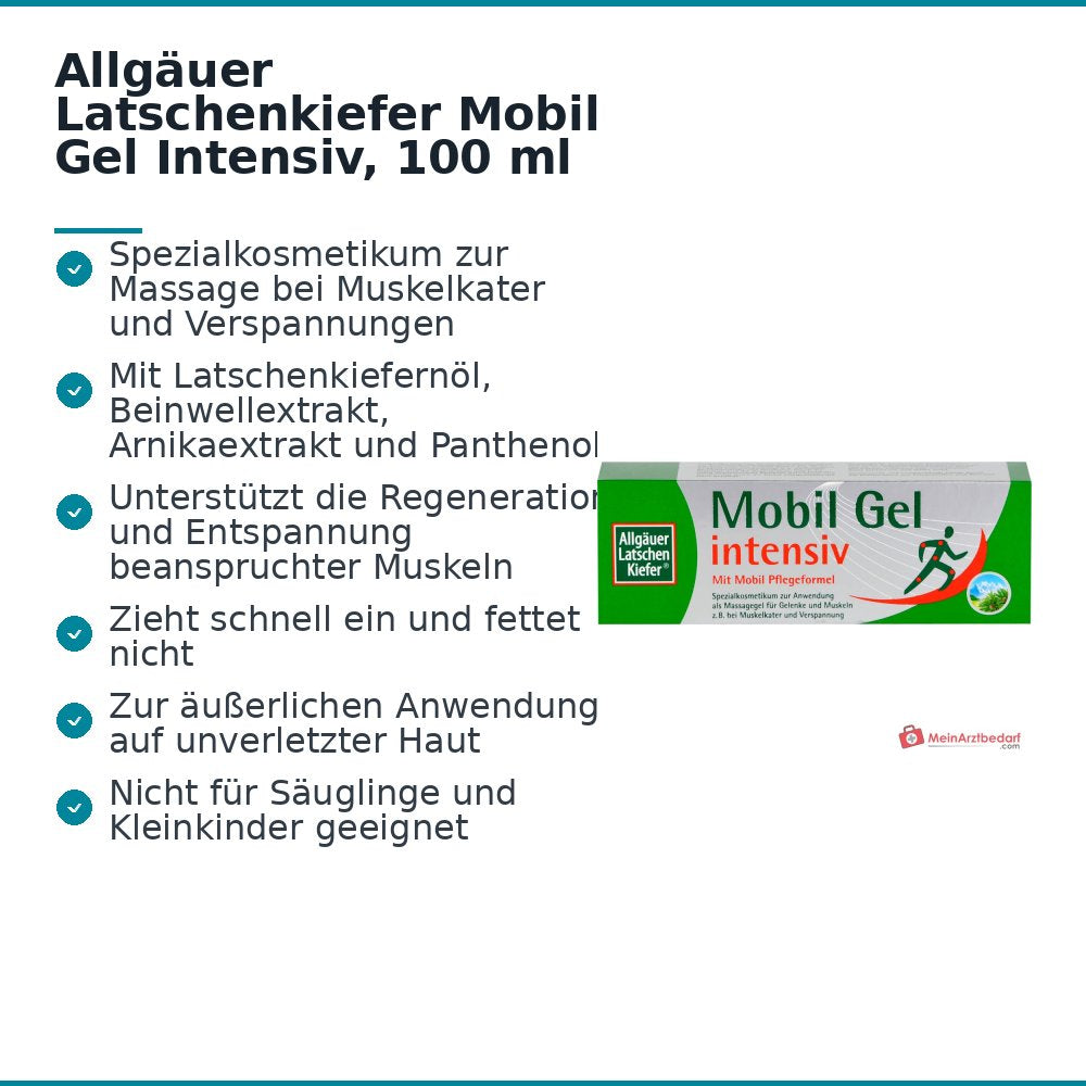 Allgäuer Latschenkiefer Mobil Gel Intensiv, 100 ml.