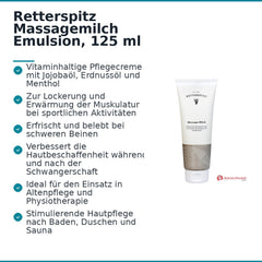 Retterspitz Massagemilch Emulsion, 125 ml.