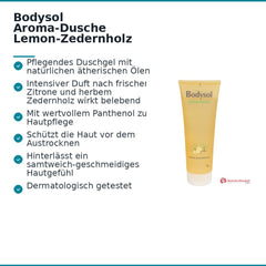 Bodysol Aroma-Dusche Lemon-Zedernholz Duschgel, 250 ml.