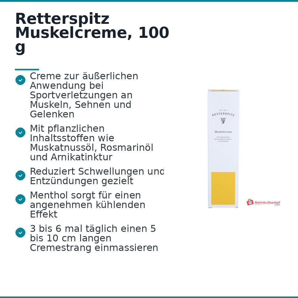 Retterspitz Muskelcreme, 100 g.