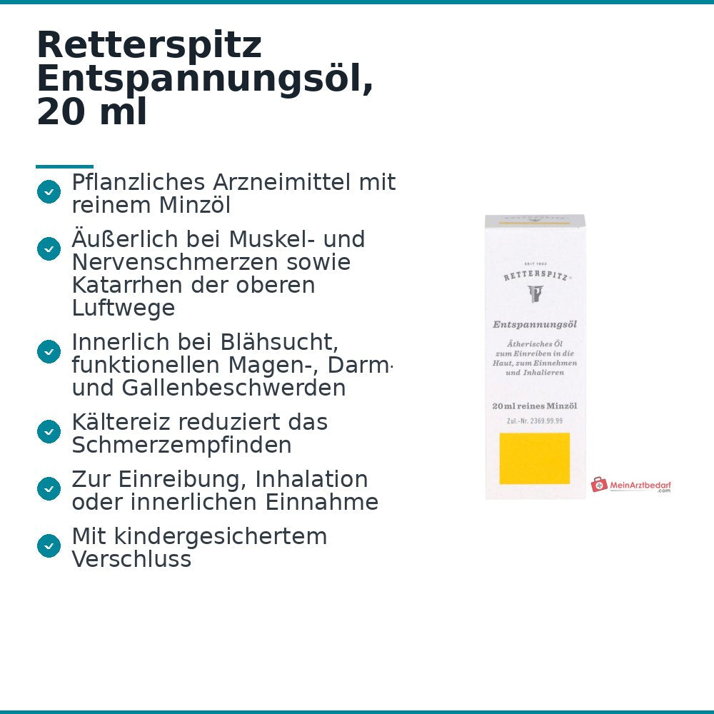 Retterspitz Entspannungsöl, 20 ml.