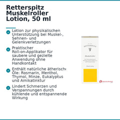 Retterspitz Muskelroller Lotion, 50 ml.