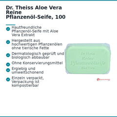 Dr. Theiss Aloe Vera Reine Pflanzenöl-Seife, 100 g.