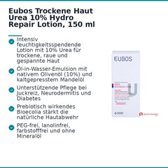 Eubos Trockene Haut Urea 10% Hydro Repair Lotion, 150 ml.