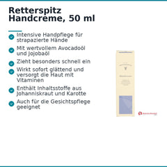 Retterspitz Handcreme, 50 ml.