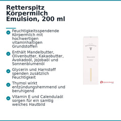 Retterspitz Körpermilch Emulsion, 200 ml.