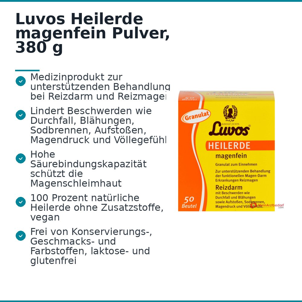 Luvos Heilerde magenfein Pulver, 380 g.