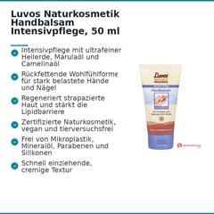 Luvos Naturkosmetik Handbalsam Intensivpflege, 50 ml.