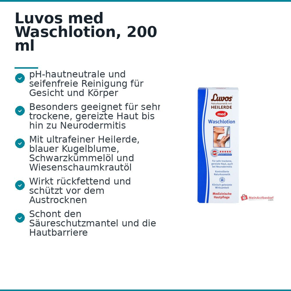 Luvos med Waschlotion, 200 ml.