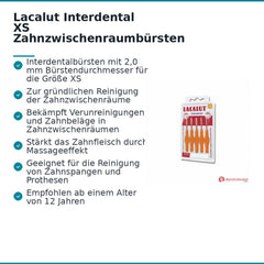 Lacalut Interdental XS Interdentalbürsten 2,0 mm, 5 St..