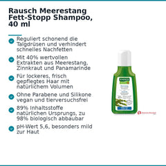 Rausch Meerestang Fett-Stopp Shampoo, 40 ml.