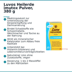 Luvos Heilerde imutox Pulver, 380 g.