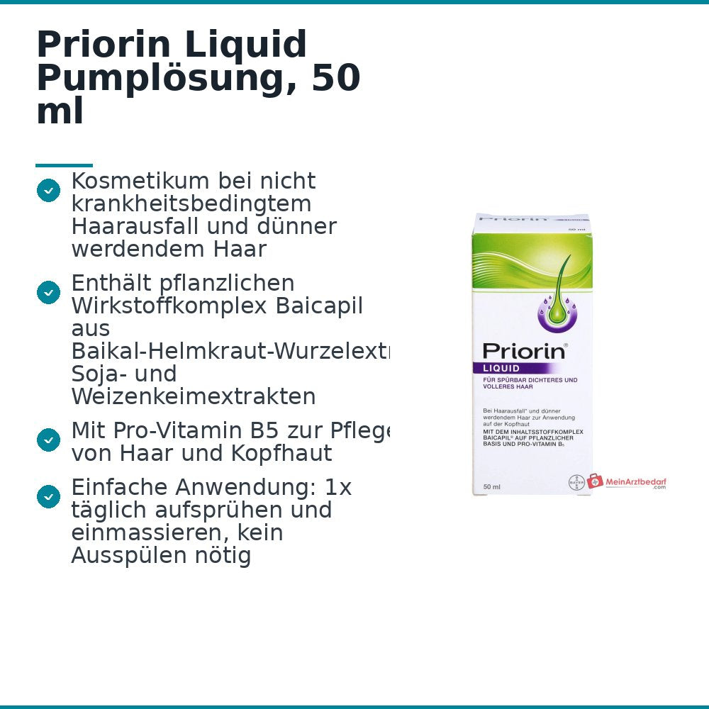 Priorin Liquid Pumplösung, 50 ml.